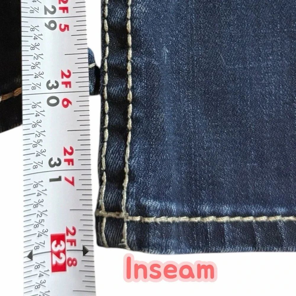 BKE Denim Womens Jeans Size 32L Payton Bootcut Stretch Dark Wash